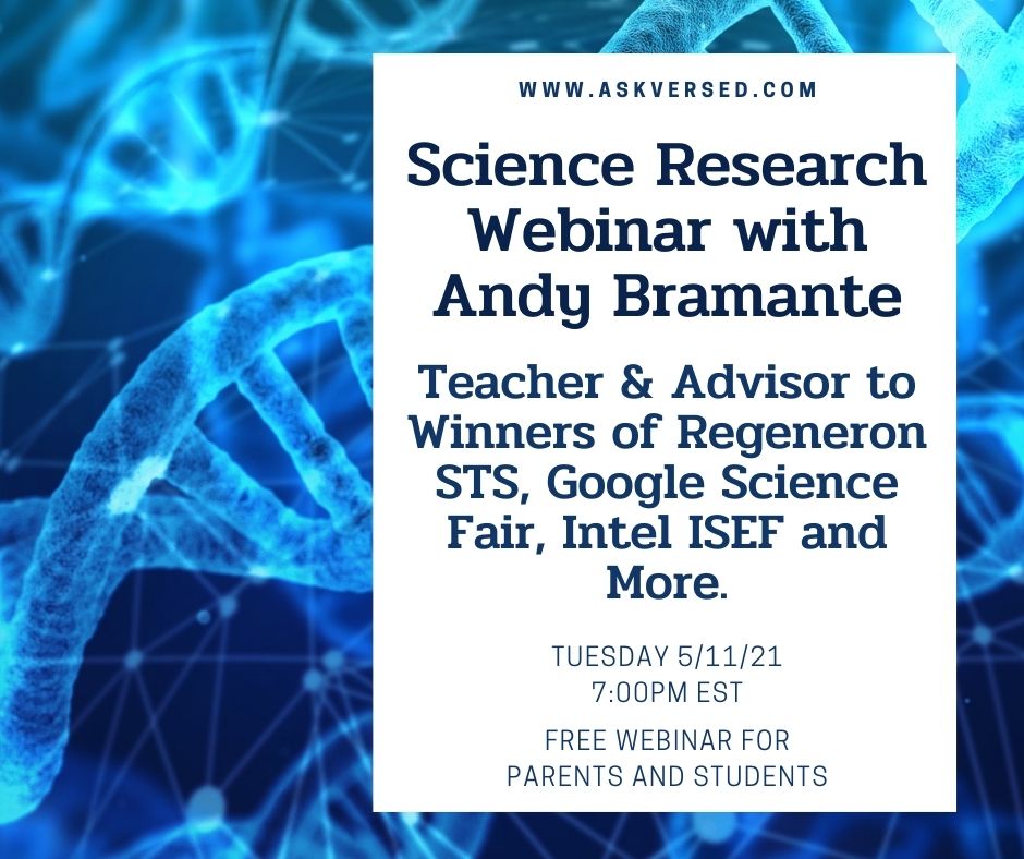 Science Research Webinar with Andy Bramante
