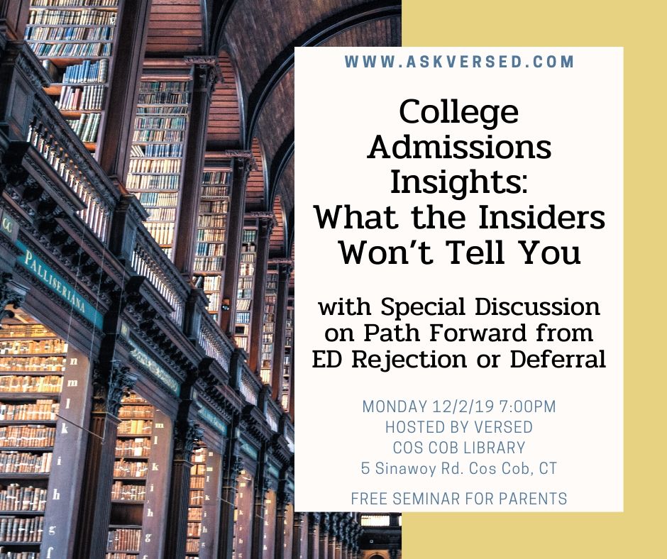 College Admissions Insights - Cos Cob