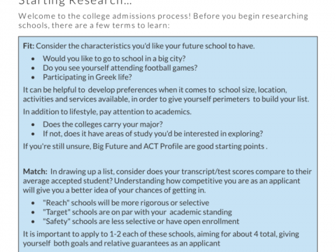 Finding Your College Questionnaire